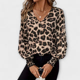 Isabella | Elegante Bluse mit luxuriösem Leopardenmuster