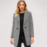 Daria | Elegante lange Wolljacke aus edelster Wolle