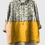 Olivia | Elegante Bluse mit luxuriösem Punktedesign in leuchtendem Gelb