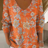 Beatrice | Lebendiger Pullover mit elegantem V-Ausschnitt