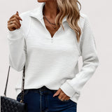 Tatiana | Raffinierter Half-Zip Pullover aus edelster Kaschmirqualität
