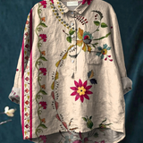 Isolde | Elegante Bluse mit vintage Blumendruck