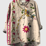 Isolde | Elegante Bluse mit vintage Blumendruck