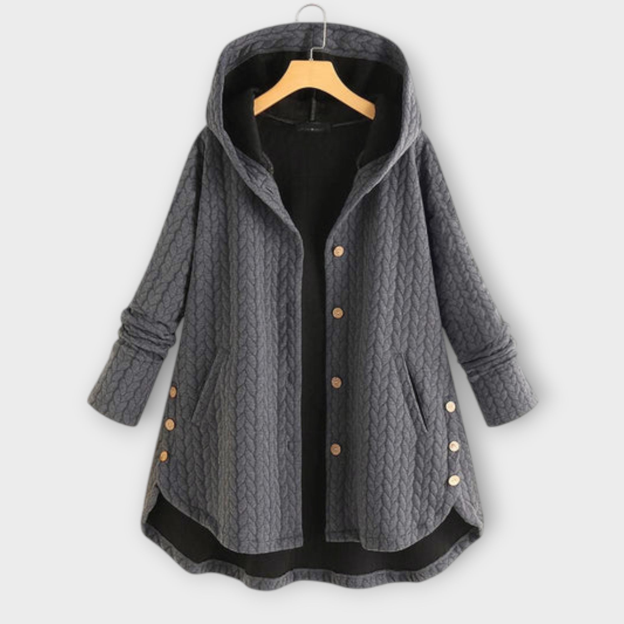Liselotte | Elegante, gefütterte Button-Up Jacke für stilbewusste Frauen