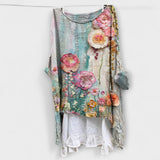 Evelina | Elegante Bluse mit kunstvollem Druckdesign