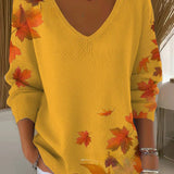 Beatrice | V-Ausschnitt Pullover in lebendigen Farben der Eleganz