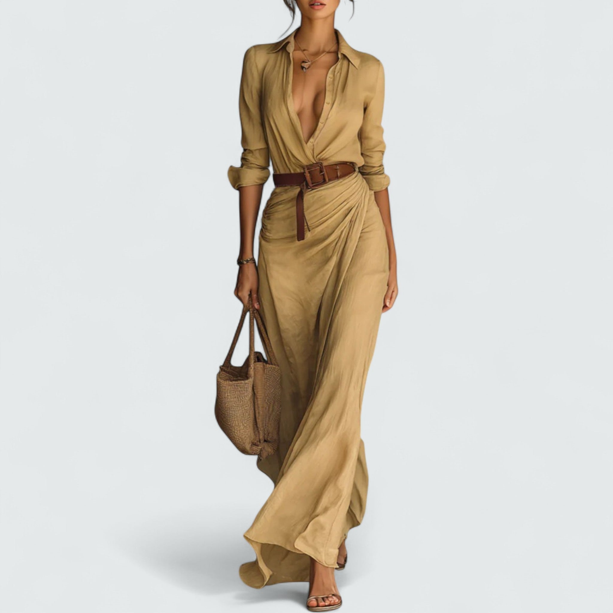 Pia | Elegante Bluse mit luxuriösen langen Ärmeln