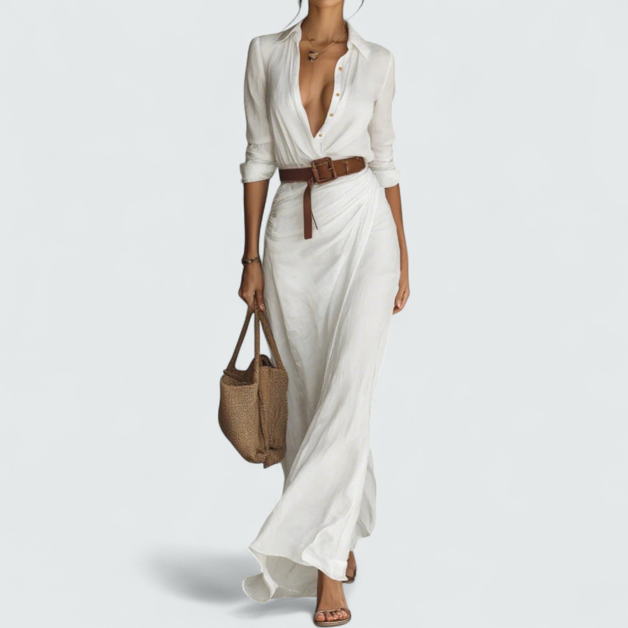 Pia | Elegante Bluse mit luxuriösen langen Ärmeln