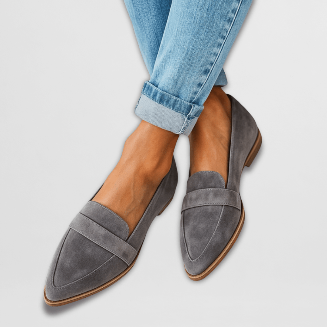Helena | Elegante, orthopädische Loafer aus samtweichem Wildleder