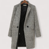 Daria | Elegante lange Wolljacke aus edelster Wolle