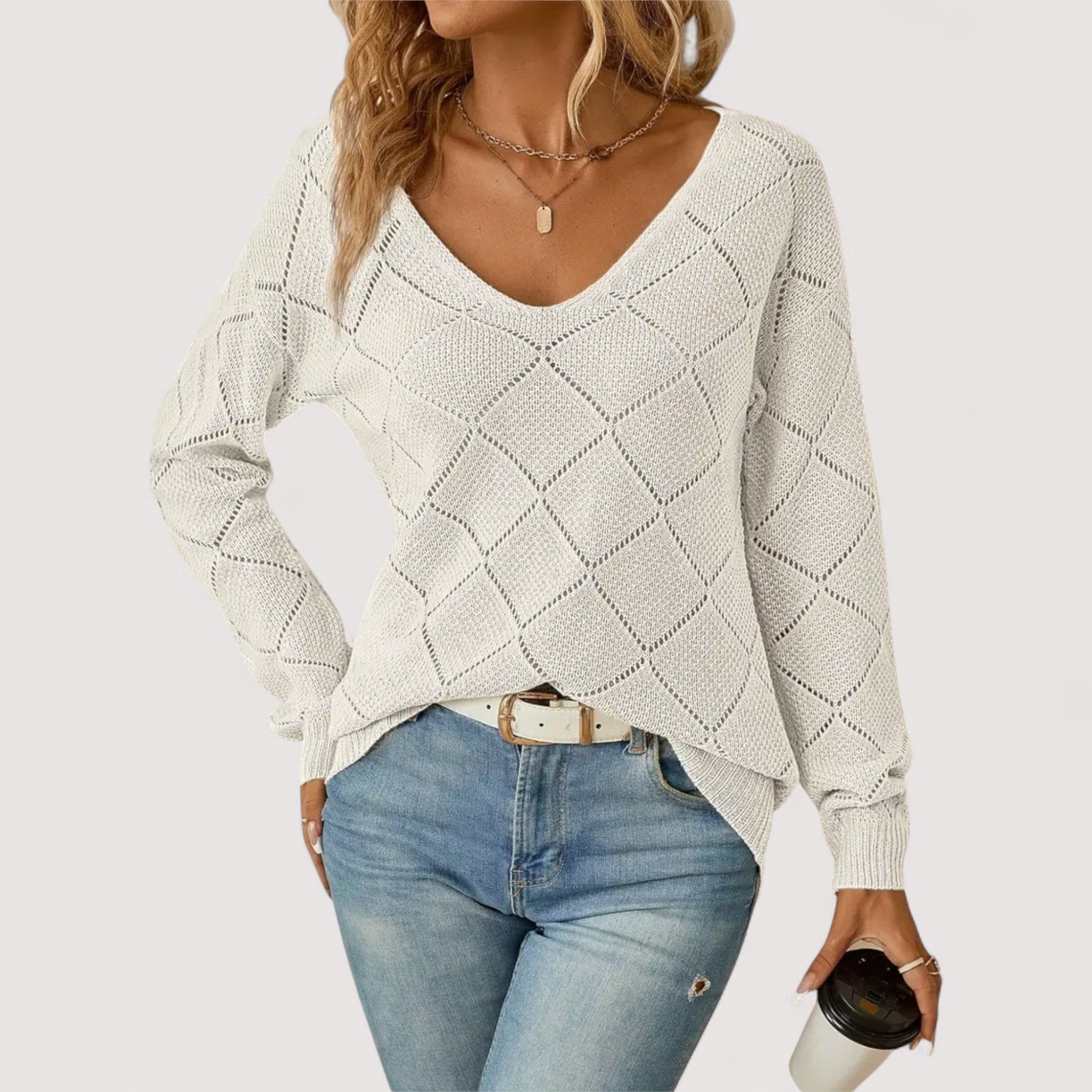 Eveline | Eleganter Pullover aus feinstem Kaschmir