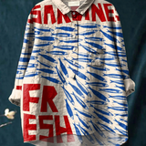 Isabella | Elegante Bluse mit vintage Fischkunst-Druck
