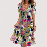 Loretta | Zauberhaftes Sommerkleid aus edelster Seide