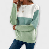 Aurora | Exquisiter Pullover im eleganten Patchwork-Design in edlen Farben