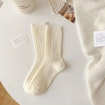 Aude | Wollsocken mit Zopfmuster