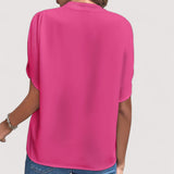 Rosmarie | Elegante drapierte Bluse aus edlem Stoff