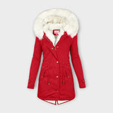 Isolde | Elegante, wasserfeste Winterjacke mit luxuriöser Pelzfutterung
