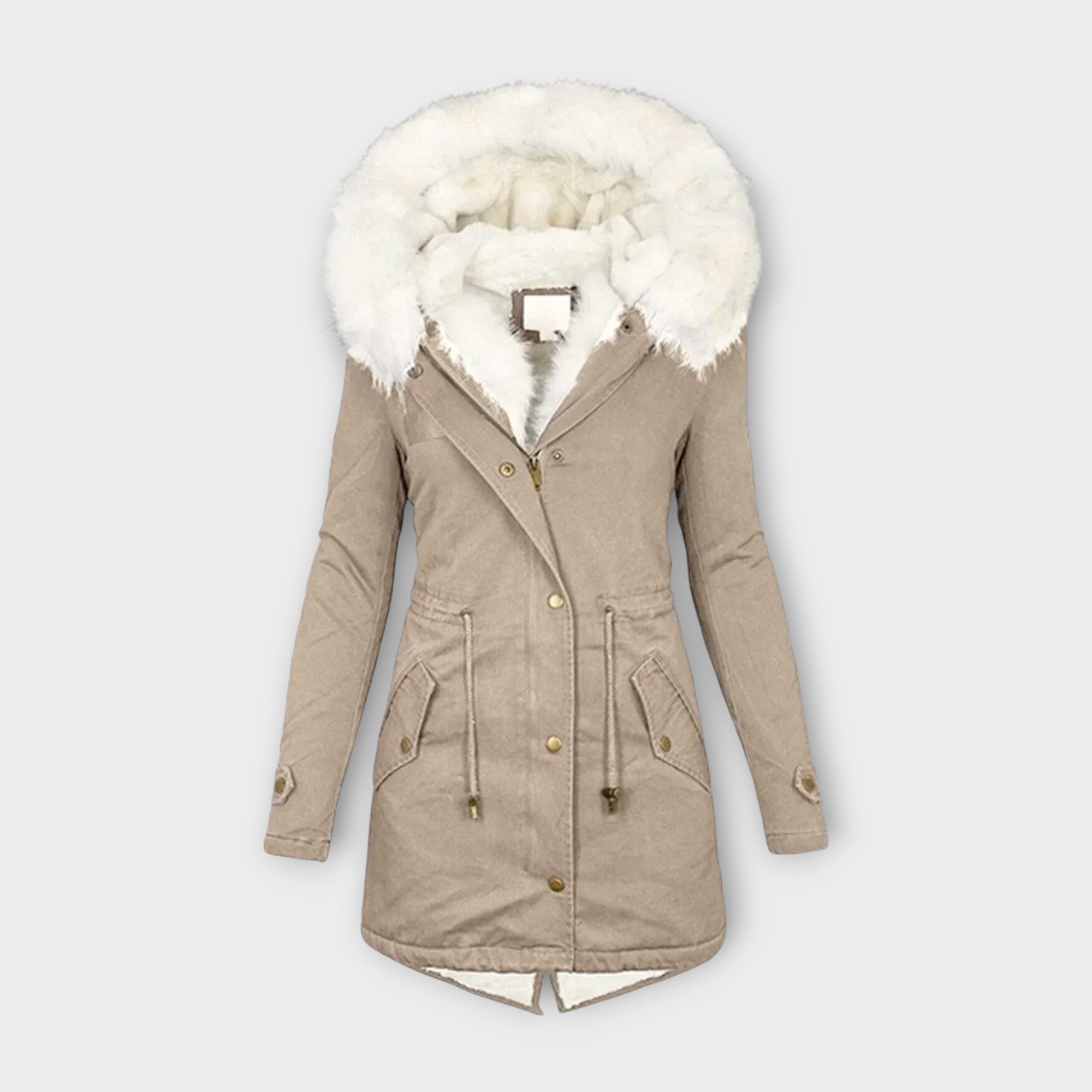 Isolde | Elegante, wasserfeste Winterjacke mit luxuriöser Pelzfutterung