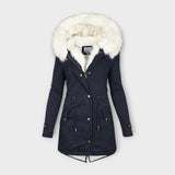 Isolde | Elegante, wasserfeste Winterjacke mit luxuriöser Pelzfutterung
