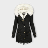 Isolde | Elegante, wasserfeste Winterjacke mit luxuriöser Pelzfutterung