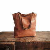 Laura | Elegante Tragetasche aus edlem Leder