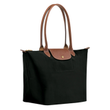 Charlotte | Elegante große Le Pliage Tote in tiefschwarz
