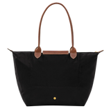 Charlotte | Elegante große Le Pliage Tote in tiefschwarz