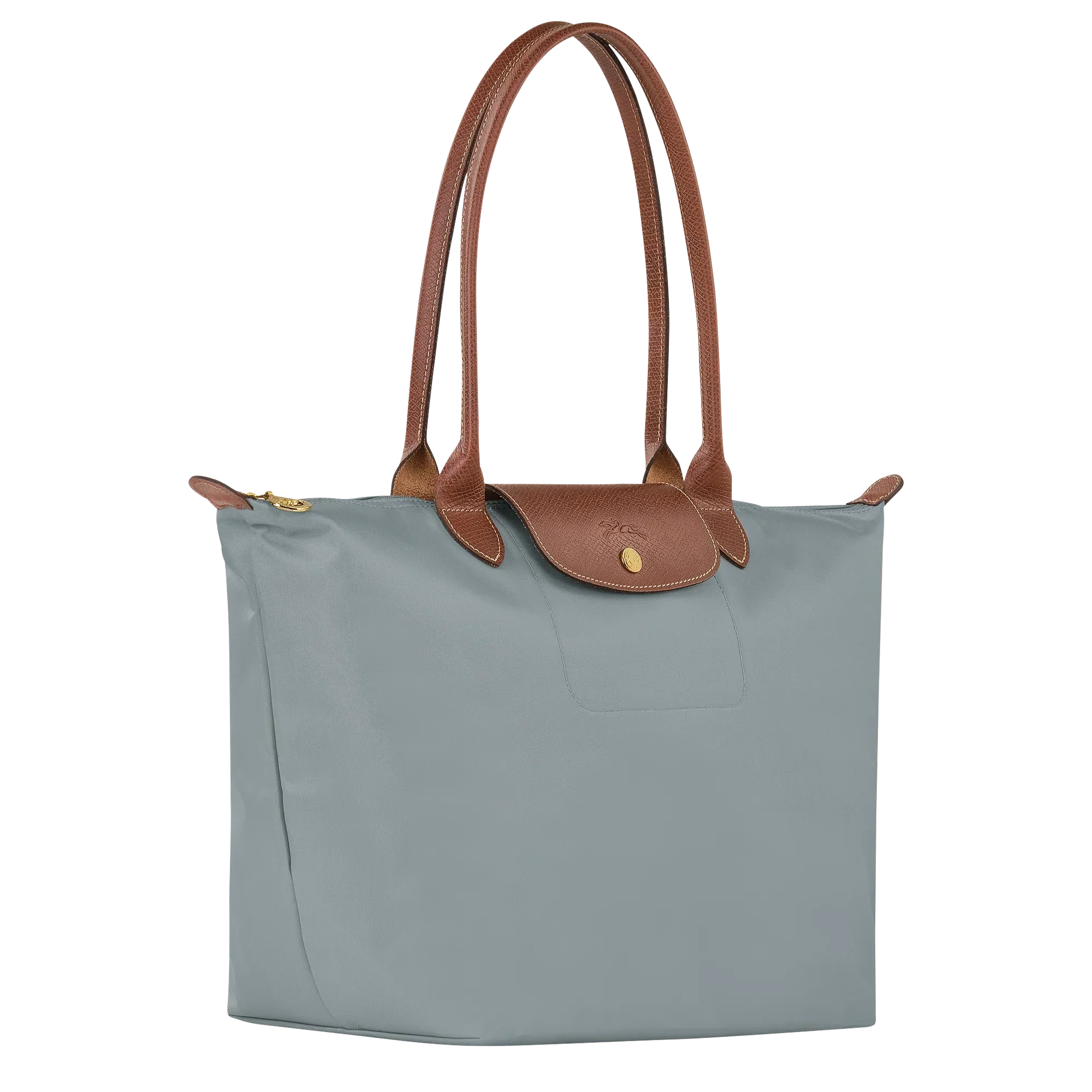 Beatrice | Großzügige Le Pliage-Tasche in edlem Stahl