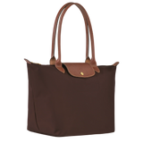 Charlotte | Großzügige Le Pliage Tote aus edlem Ebenholz