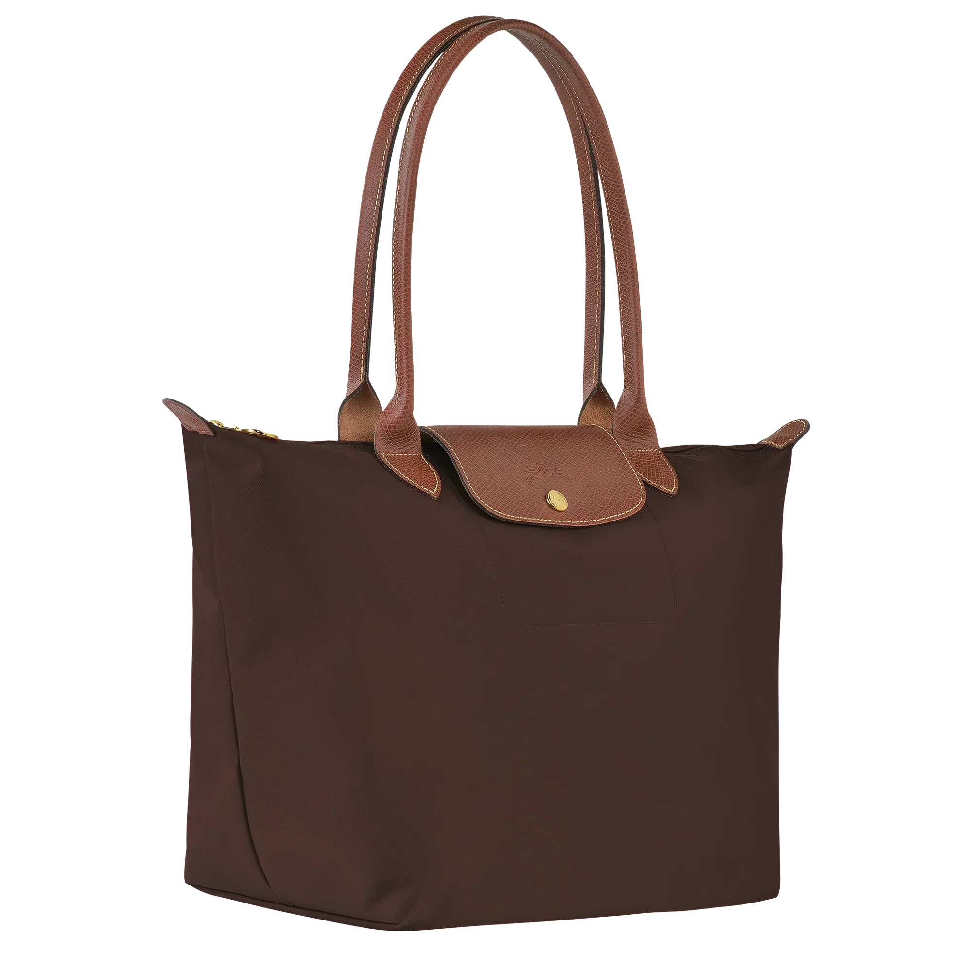 Charlotte | Großzügige Le Pliage Tote aus edlem Ebenholz