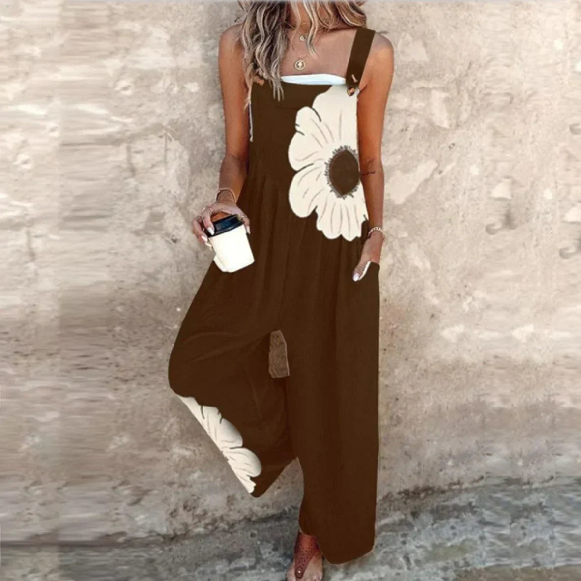 Isabelle | Exquisiter bedruckter Overall für mühelose Eleganz