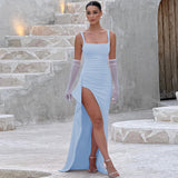 Celine | Majestätisches Abendkleid mit verführerischem Rückenausschnitt
