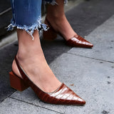 Wynne | Elegante, orthopädische Absatzschuhe mit breiter Zehenbox