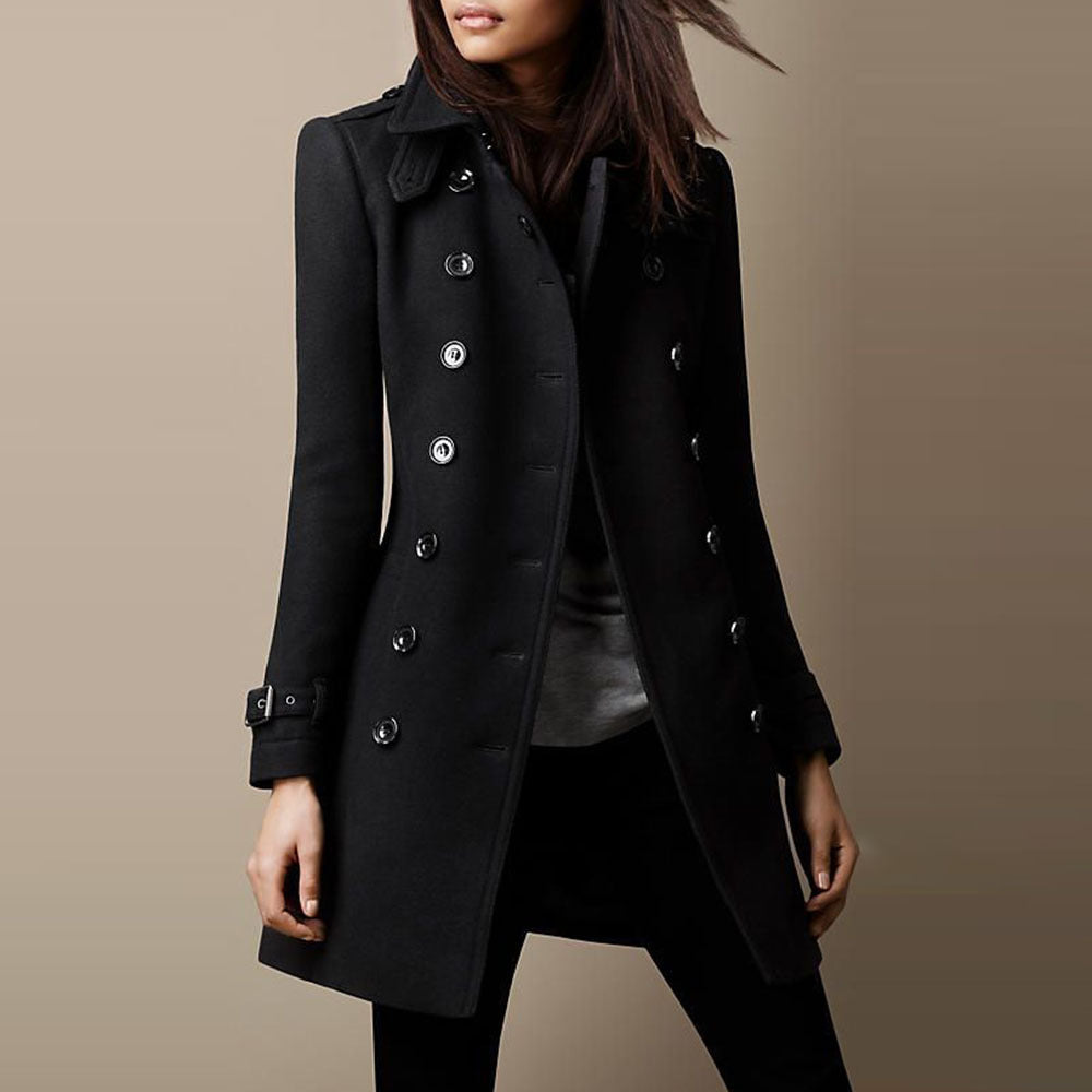 Nadia | Zeitloser Trenchcoat aus edelster Baumwolle