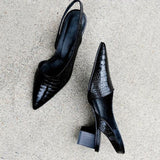Wynne | Elegante, orthopädische Absatzschuhe mit breiter Zehenbox