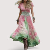Viviane | Elegantes Kleid mit floralen Akzenten