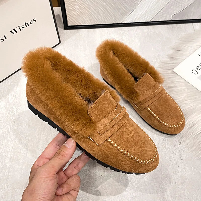 Cécile | Loafer mit Kunstfell