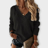 Isabella | Eleganter V-Ausschnitt Pullover aus feinstem Kaschmir