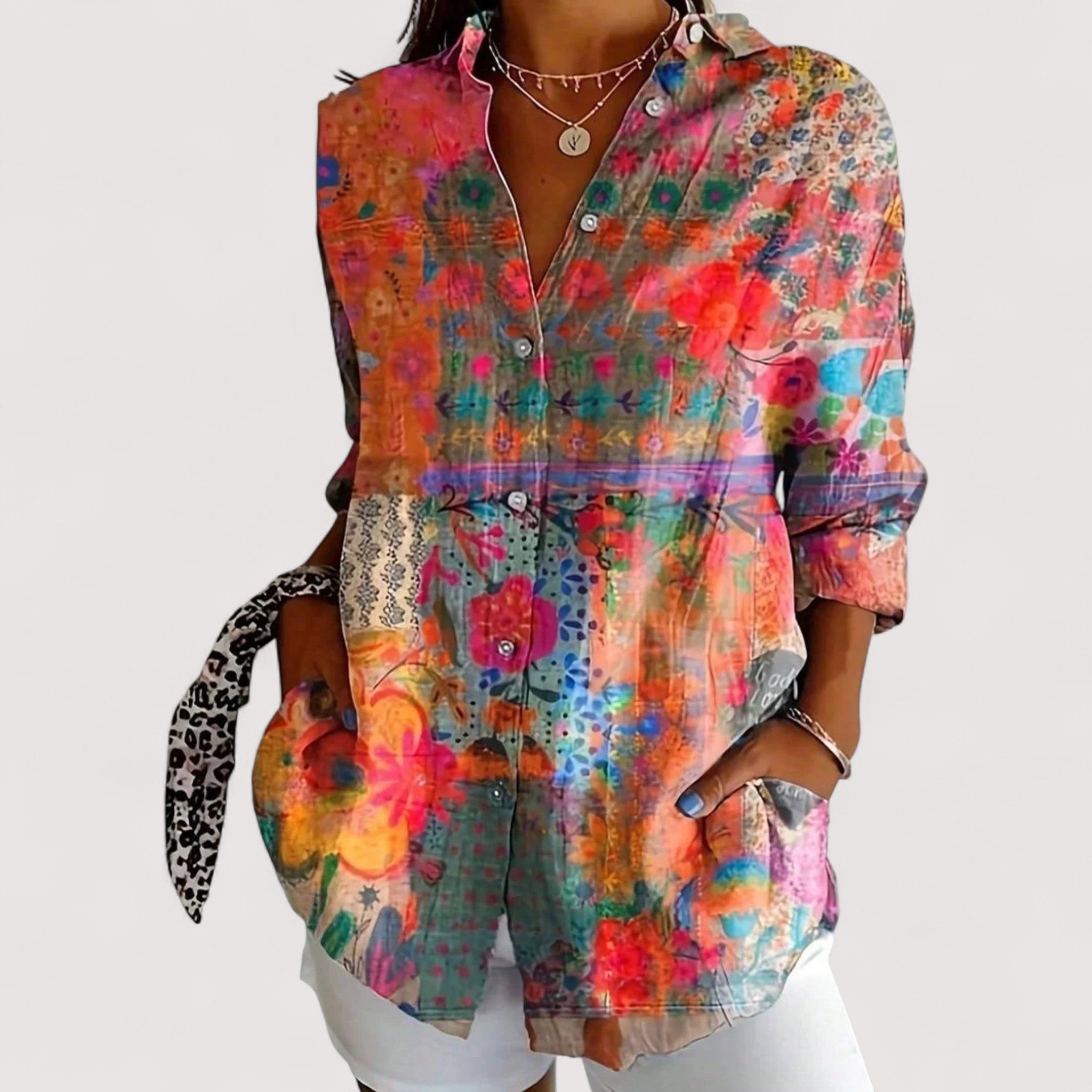 Annika | Farbenspiel der Eleganz mit exquisitem Print