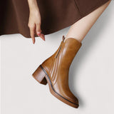 Adriana | Exquisite Lederstiefeletten für zeitlose Eleganz