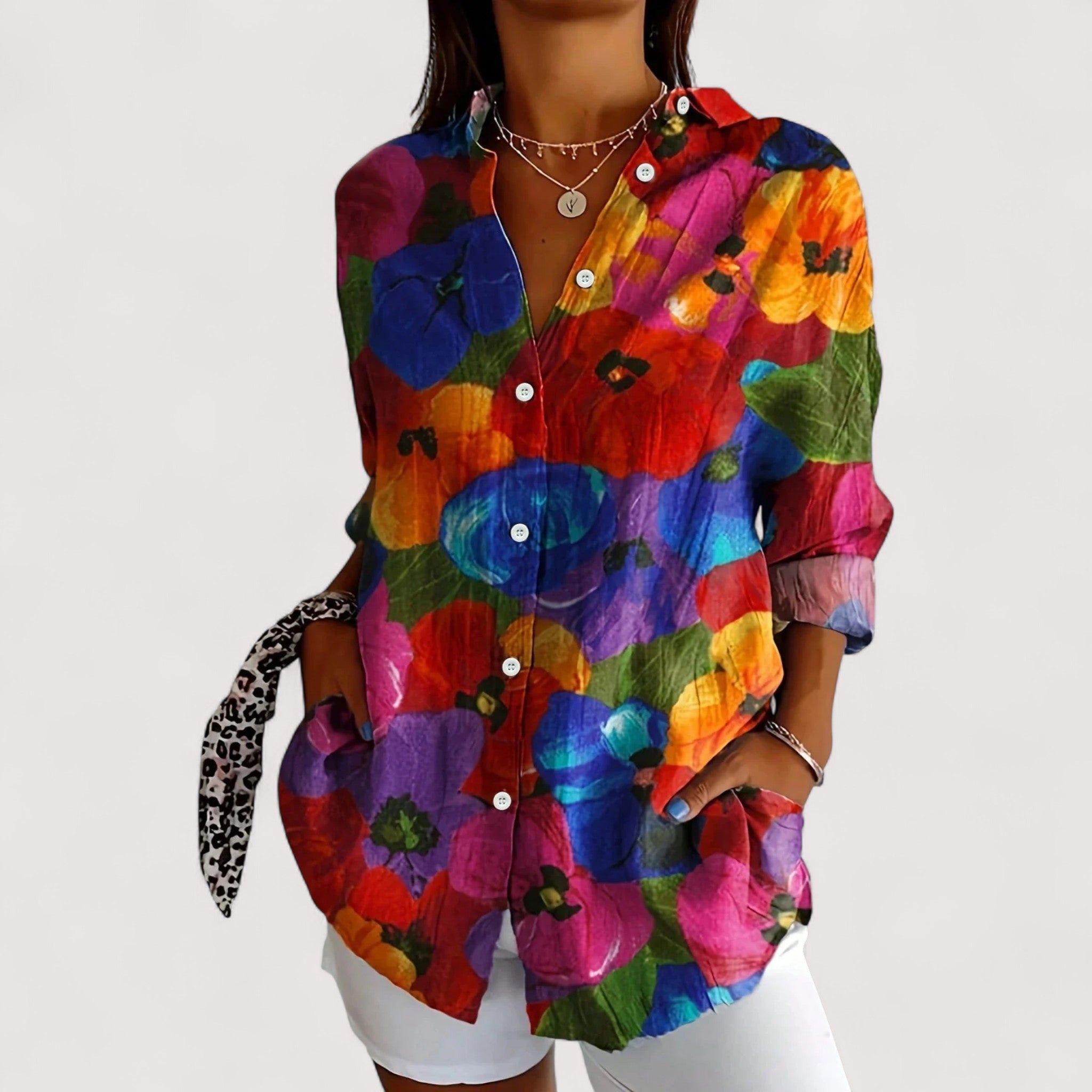 Annika | Farbenspiel der Eleganz mit exquisitem Print