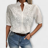 Élise | Mila Bluse mit erlesener Stickkunst
