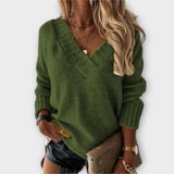Isabella | Eleganter V-Ausschnitt Pullover aus feinstem Kaschmir