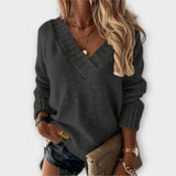 Isabella | Eleganter V-Ausschnitt Pullover aus feinstem Kaschmir