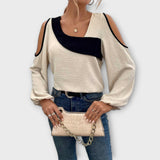 Sofia | Elegante Bluse mit exquisitem quadratischen Ausschnitt