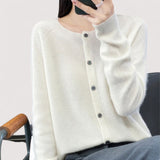 Darija | Luxuriöser Cashmere-Cardigan mit kunstvollen Knöpfen