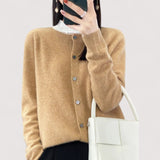 Darija | Luxuriöser Cashmere-Cardigan mit kunstvollen Knöpfen
