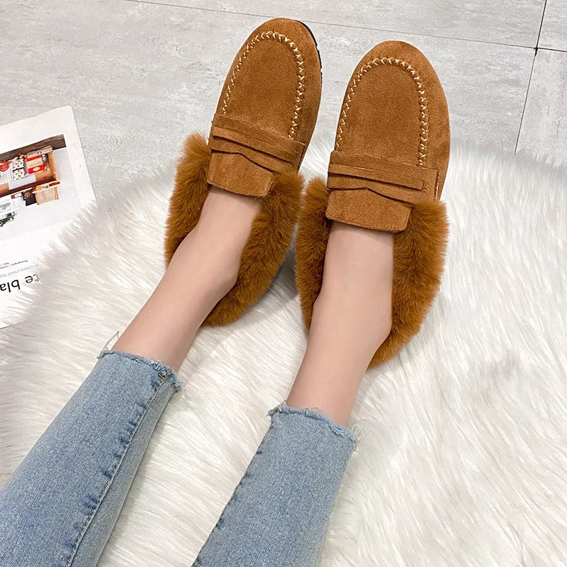 Cécile | Loafer mit Kunstfell