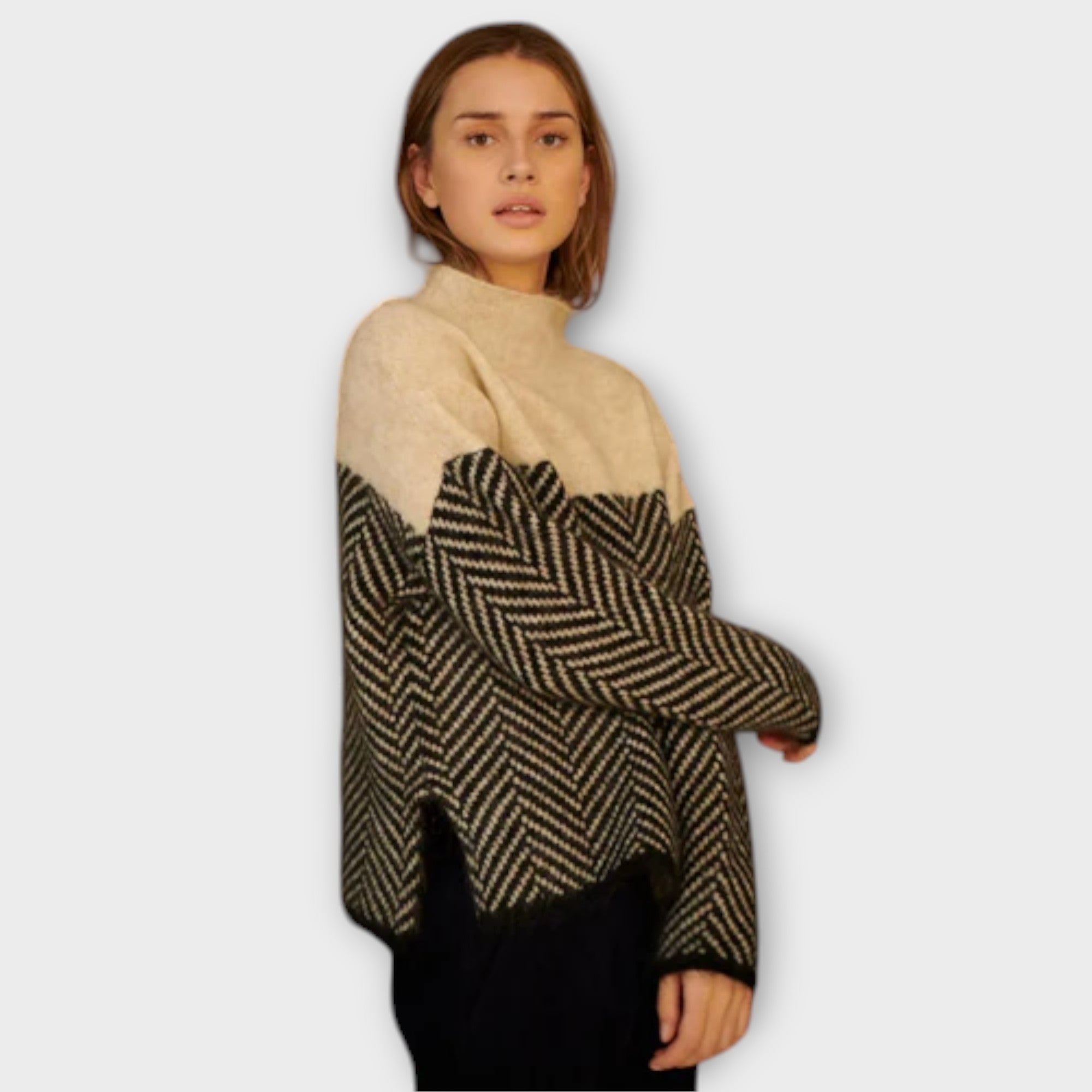 Aurora | Luxuriöser Cashmere-Rollkragenpullover für zeitlose Eleganz