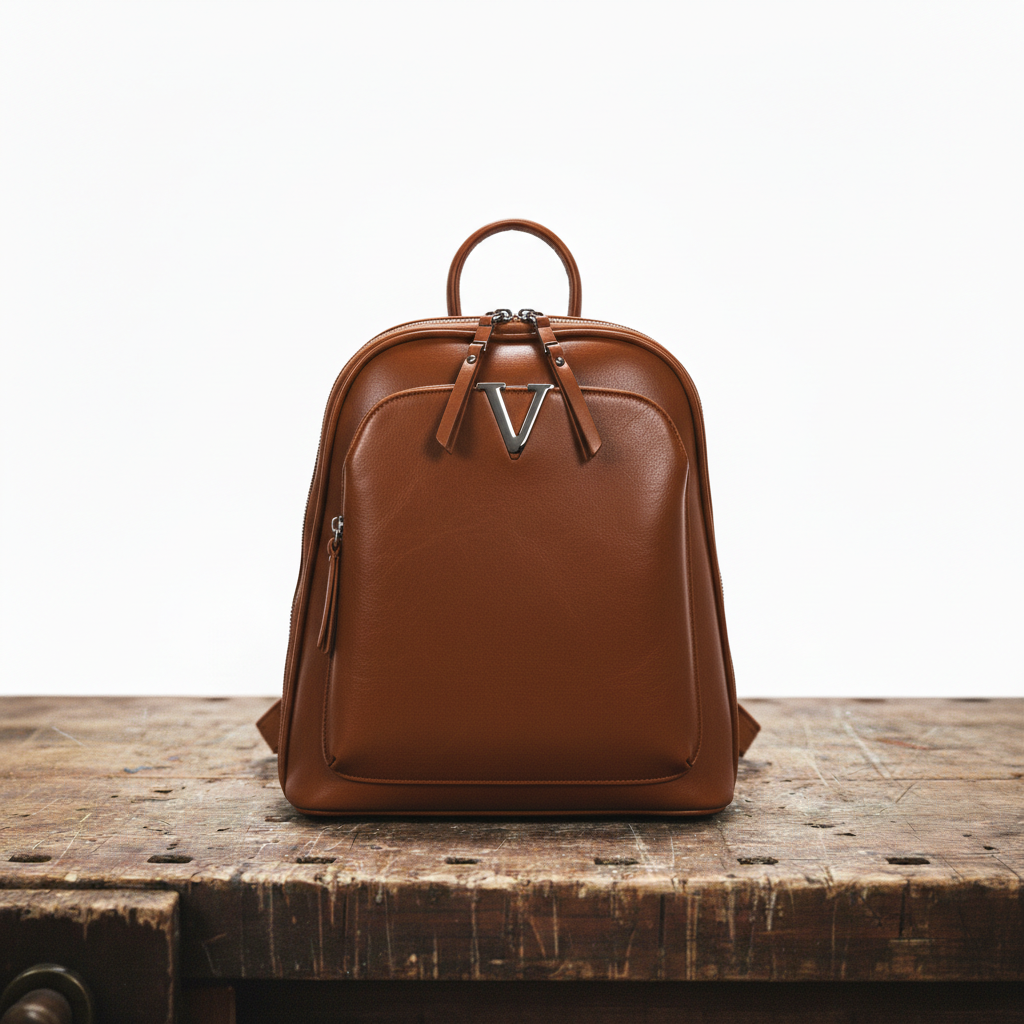 Alexandra | Doppelt veredelt: Luxus-Rucksack mit Reißverschluss